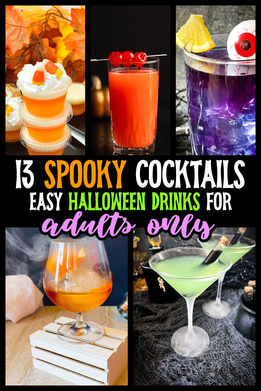 13 Spooktacular & Easy Halloween Drinks for Adults - ZEN AND HONEY