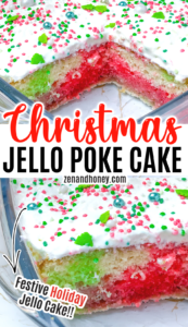 how to make christmas jello poke cake