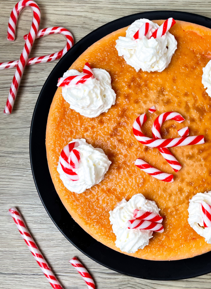 Christmas Candy Cane Cheesecake