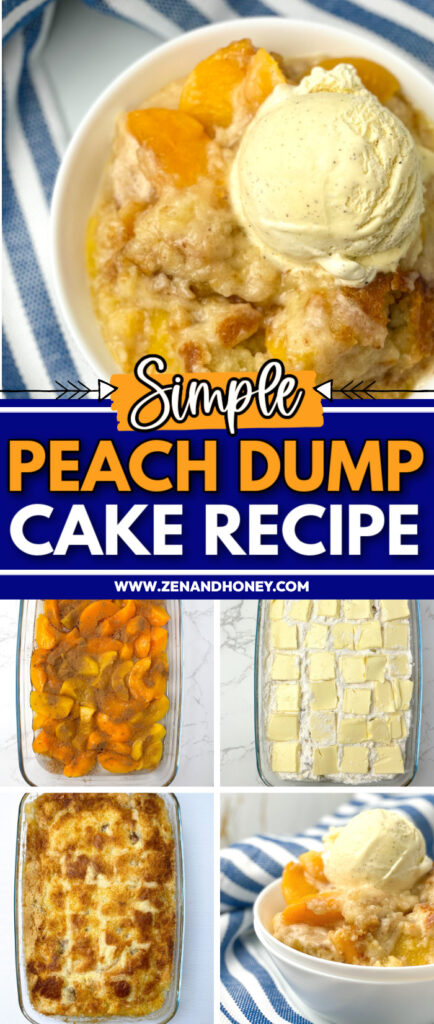 Easy Peach Dump Cake - ZEN AND HONEY