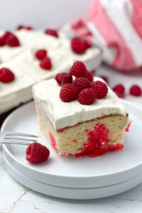 raspberry poke cake