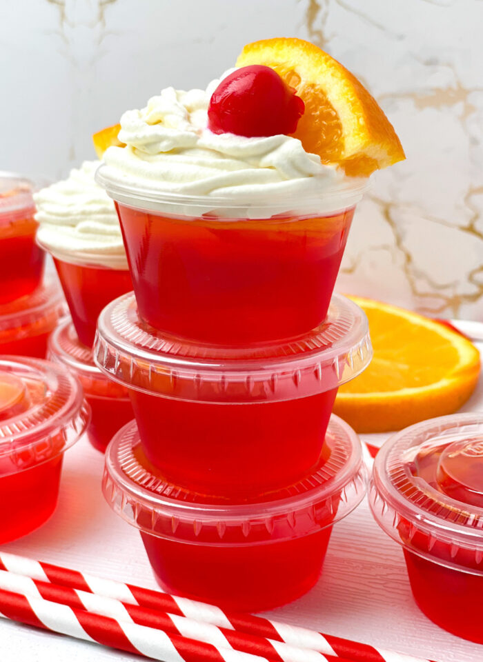 Tequila Sunrise Jello Shots