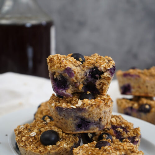 baked blueberry oatmeal cups