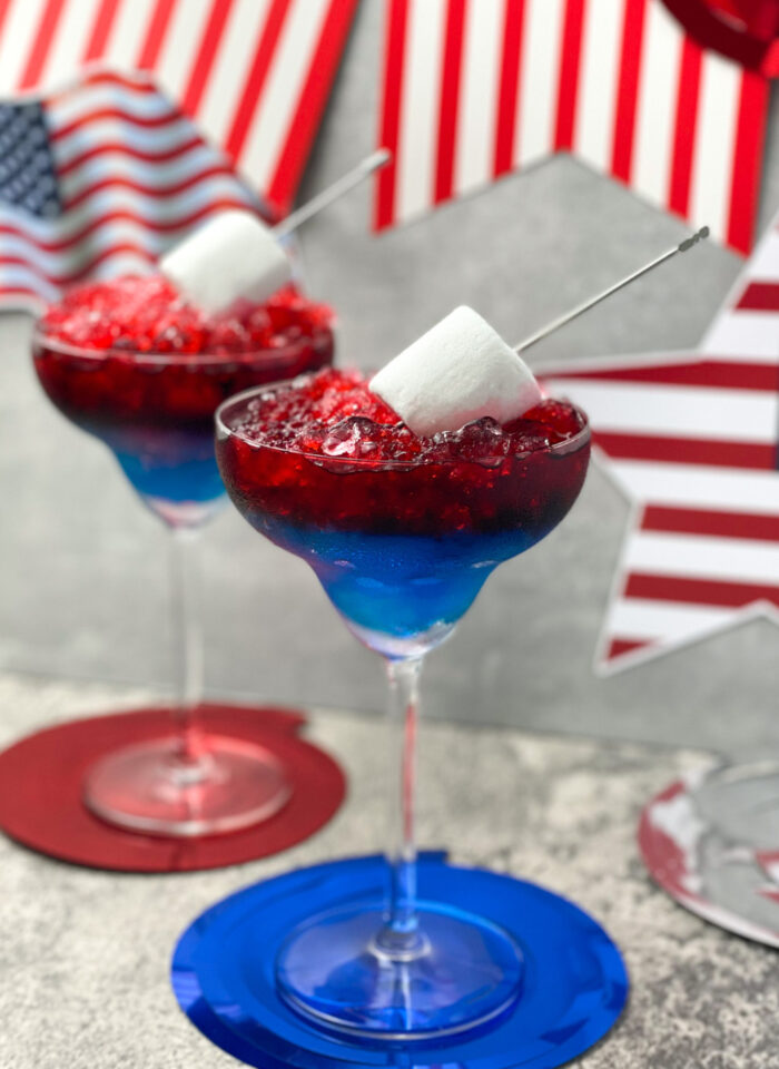 red white and blue margarita
