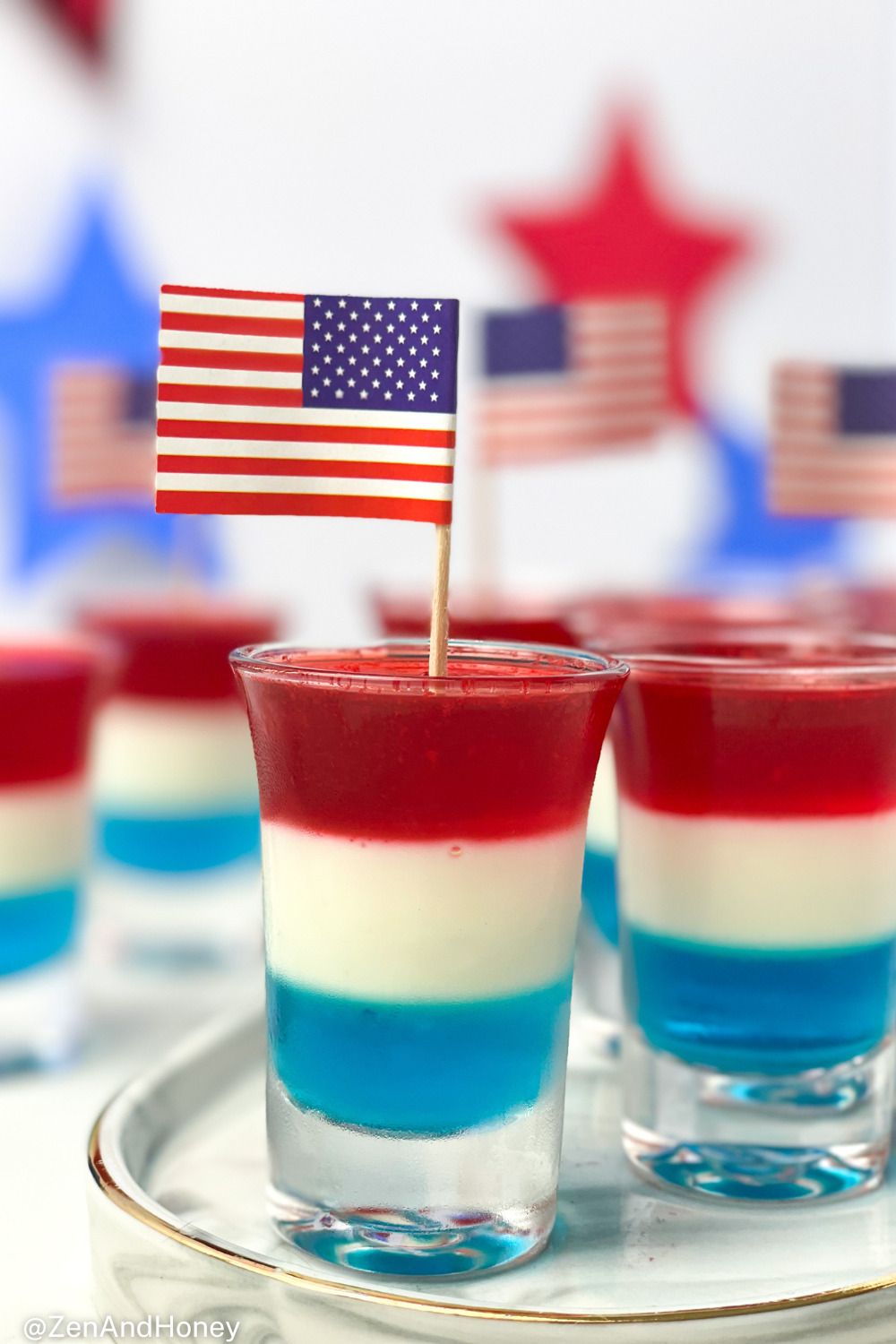 Patriotic Jello Shots Zen And Honey 