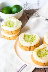 frosted key lime cookies