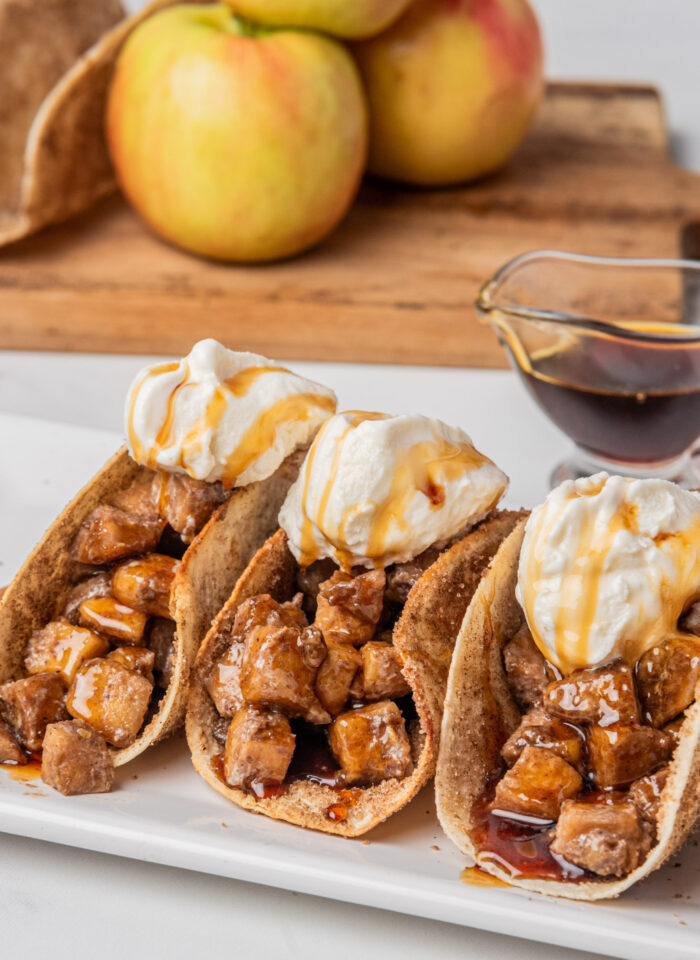 fall apple tacos