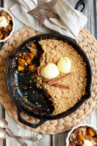 Gluten-free Caramel Apple Crumble