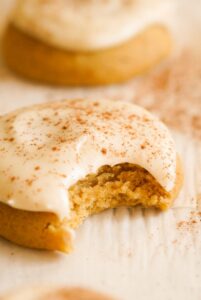 pumpkin iced cookies