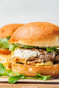 french onion burgers