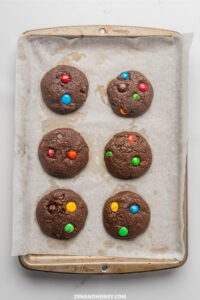 soft and chewy m&m cookies recipe