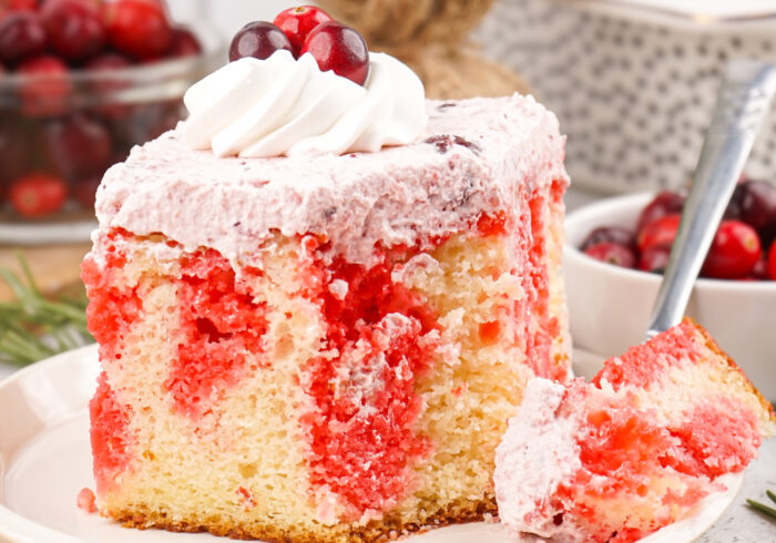 cranberry poke cake