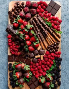 chocolate dessert board