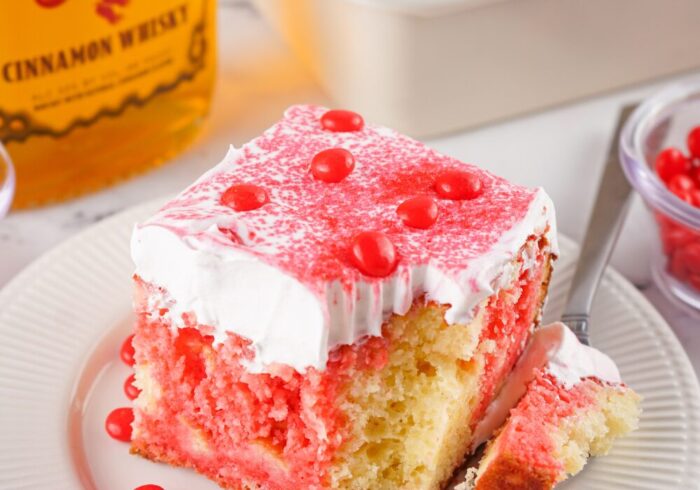 fireball poke cake