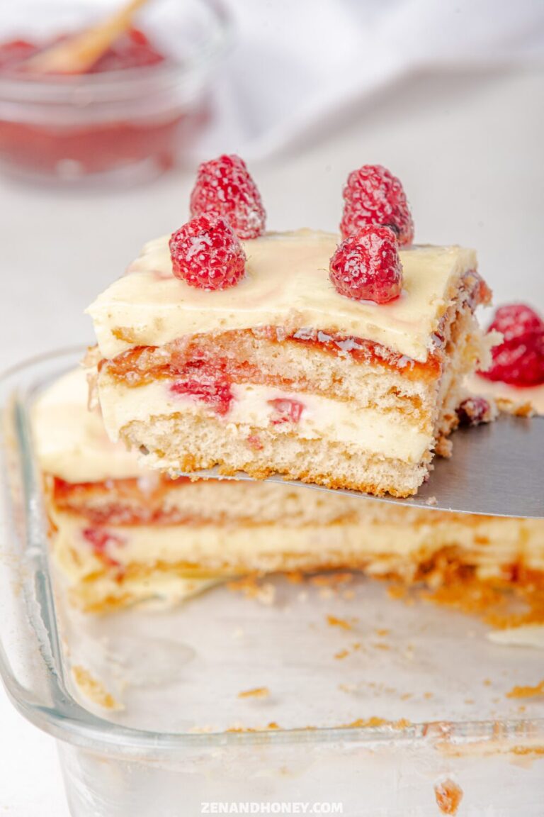 Raspberry Tiramisu - ZEN AND HONEY