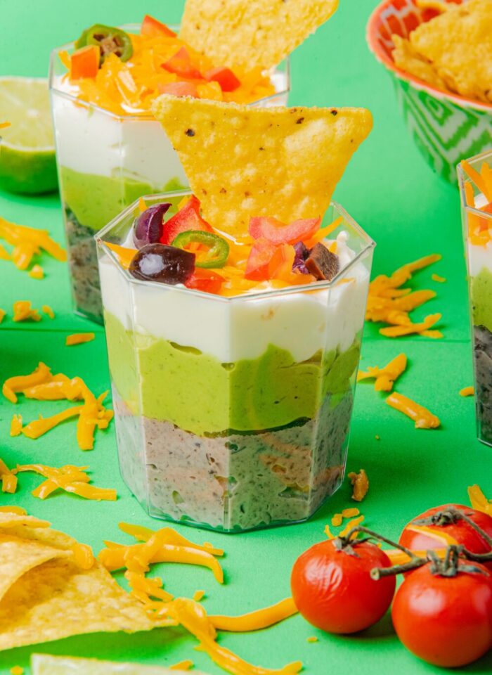 Mexican 7 Layer Dip Cups