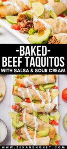 baked beef taquitos with salsa