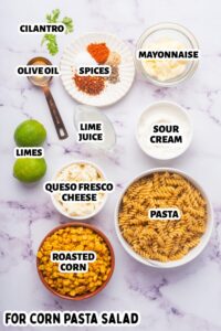 corn pasta ingredients