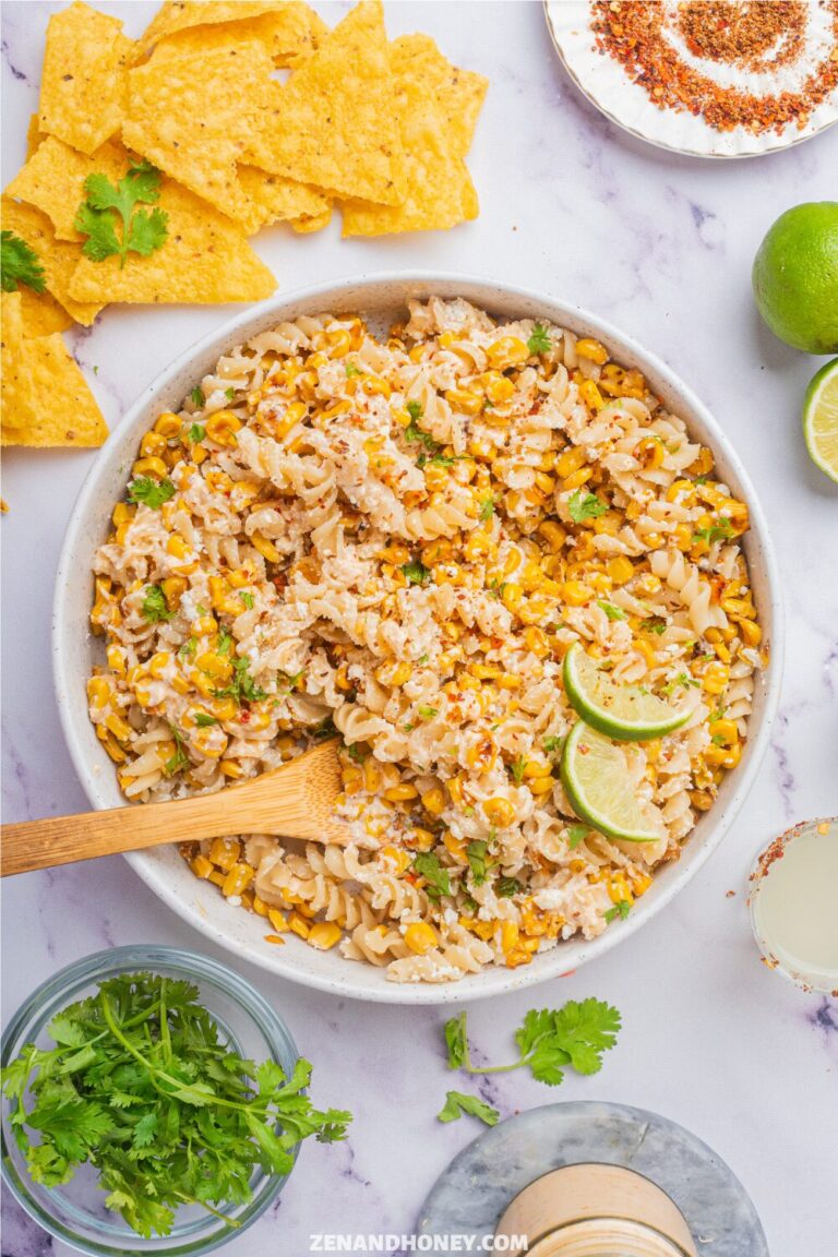 Mexican Street Corn Pasta Salad - ZEN AND HONEY