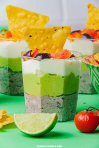 seven layer dip cups