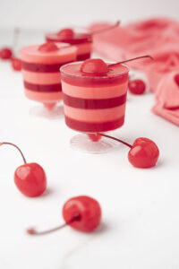 cherries and cream jello shots