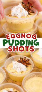 eggnog pudding shots christmas