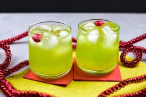 the grinch mocktails