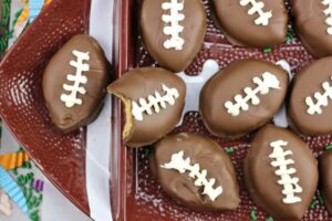 football shaped foods