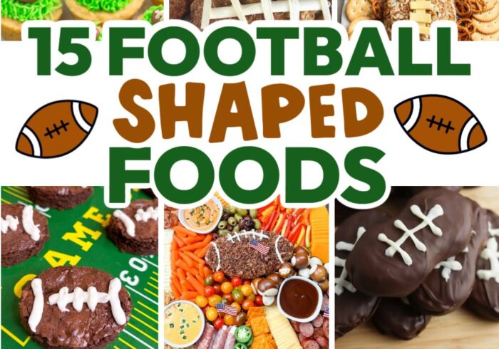 easy football shaped foods