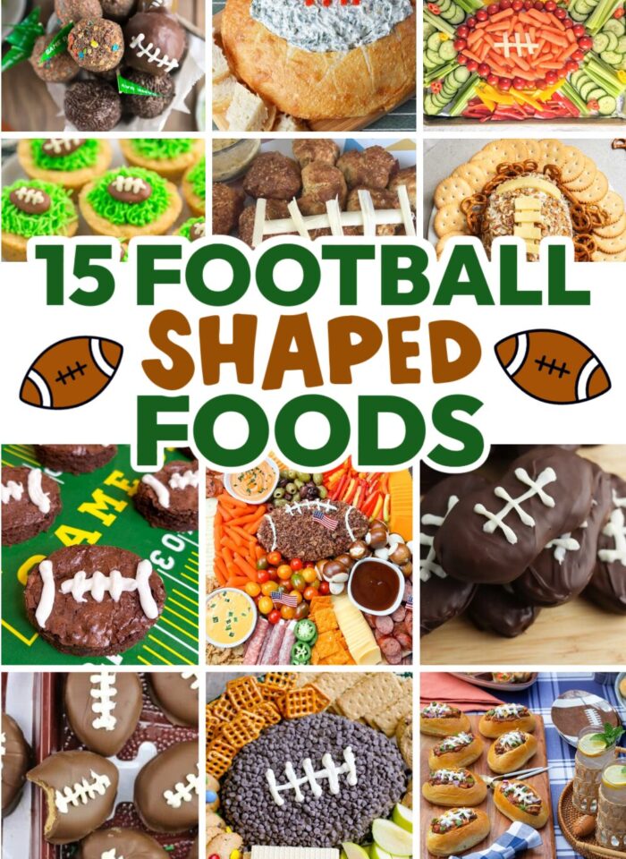 easy football shaped foods