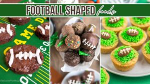 football shaped foods