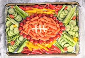 football shaped foods