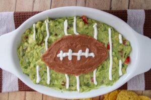 football shaped foods