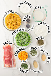 bacon ranch pasta ingredients