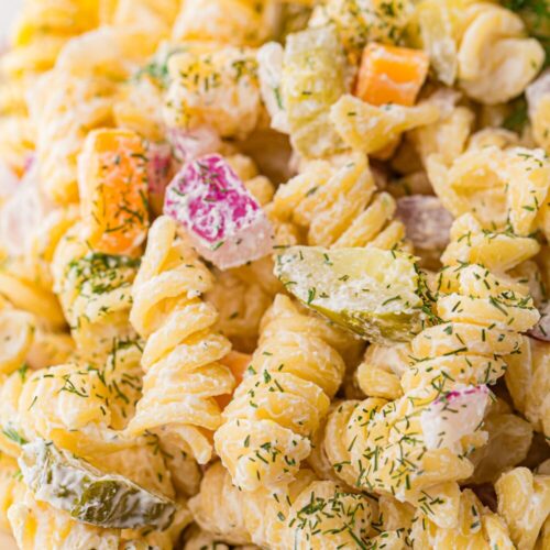 dill pickle pasta salad