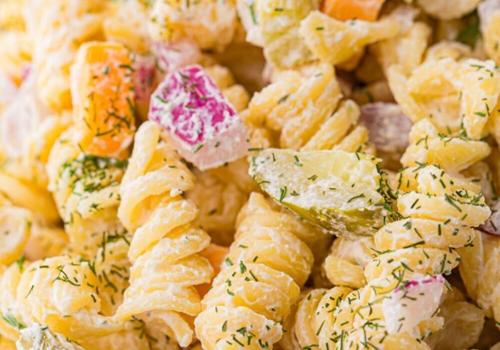 dill pickle pasta salad