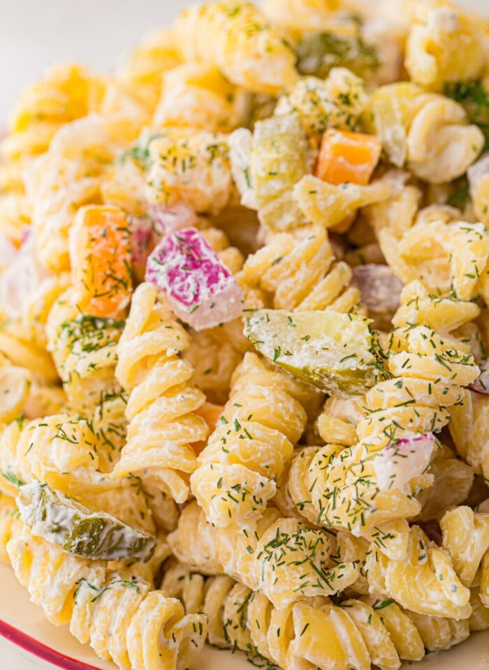 Dill Pickle Pasta Salad