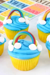 rainbow cupcakes