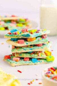 white chocolate Lucky charms bark