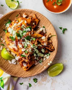 chicken birria tacos