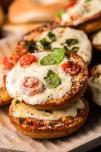 pizza bagels