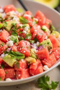 watermelon avocado salad