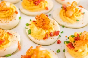 cajun shrimp deviled eggs