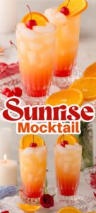 easy sunrise mocktail non alcoholic