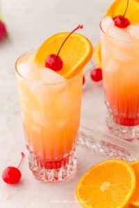 non alcoholic sunrise mocktail