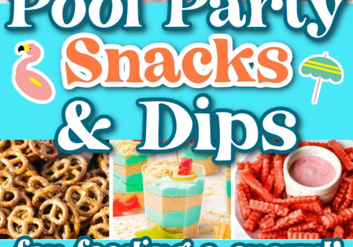 pool party snacks and dips