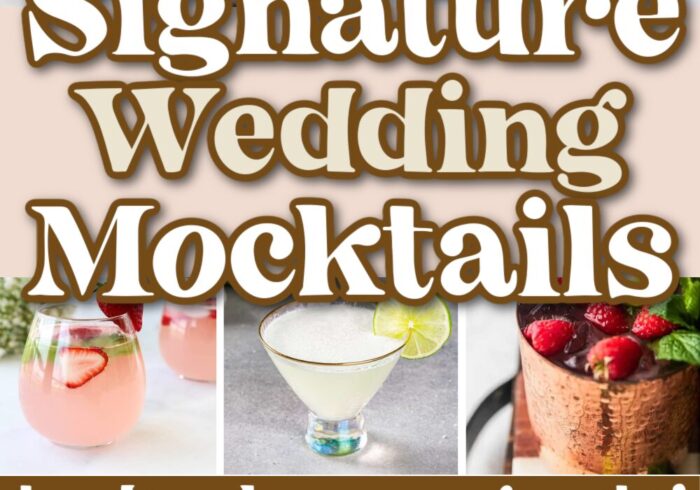 wedding mocktails