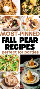 fall pear recipes