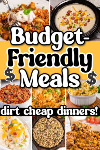 budget friendly dinners ideas