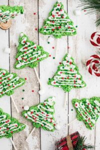christmas rice krispie treats
